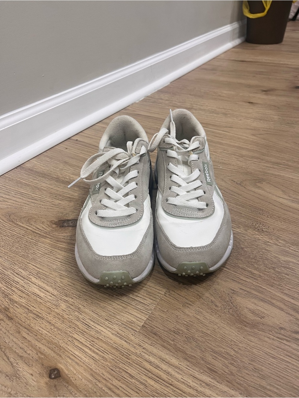 Reebok White & Light Gray Women's Sneakers